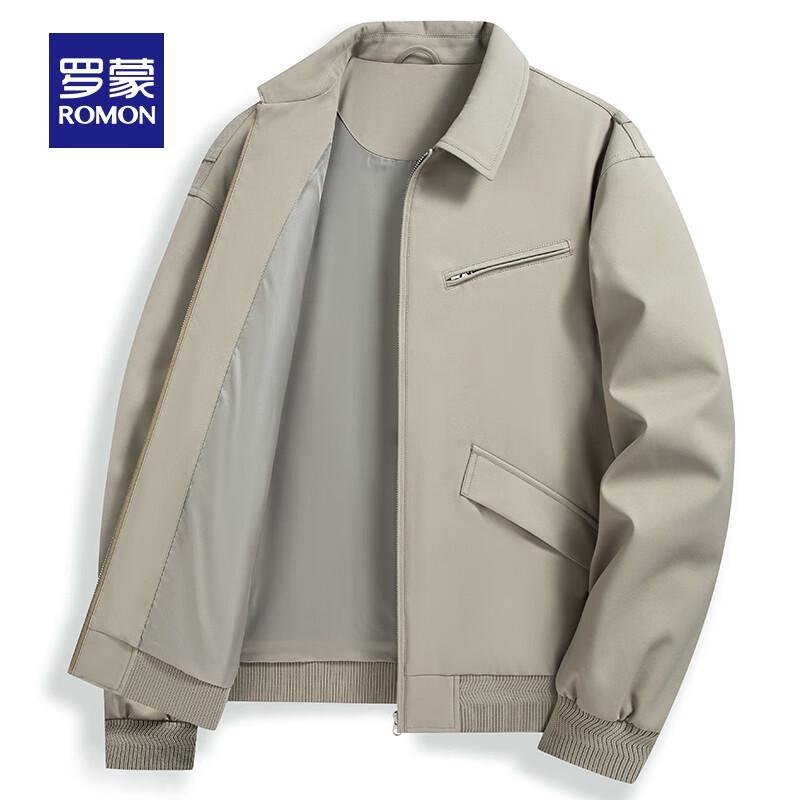 

ROMON Men s Casual Lapel Jacket 3XL