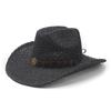 European and American Style Hand-woven Hollow Holiday Sunshade Cowboy Hat Straw Hat