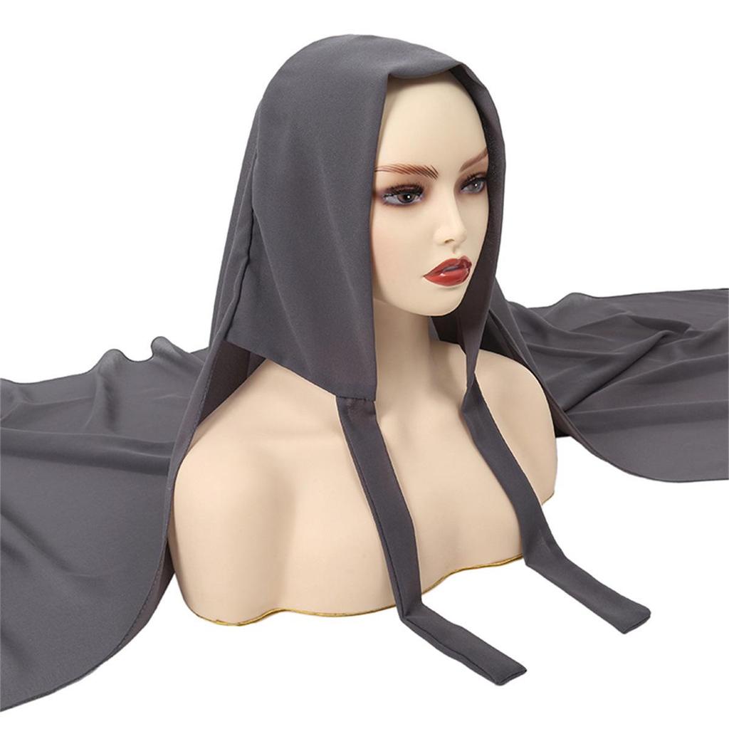Chiffon Solid Color Headscarf for Women