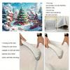 Winter Wonderland Christmas Tree Scene Background Festival Indoor and Outdoor Retro Snow Village Christmas Decoration