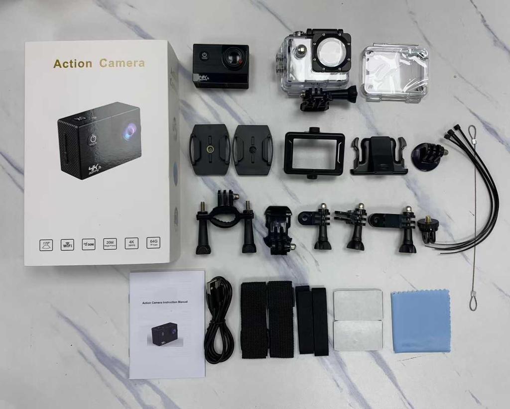 4K Dual-Screen Waterproof Action Camera for Cycling, Climbing, and Surfing with WiFi