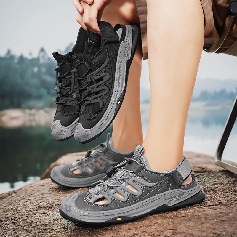 Летние мужские сандалии из натуральной кожи — фото 6