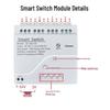 Tuya Zigbee 4-Channel Smart Control Module with Wireless Dual Control and Multi-Control Remote.