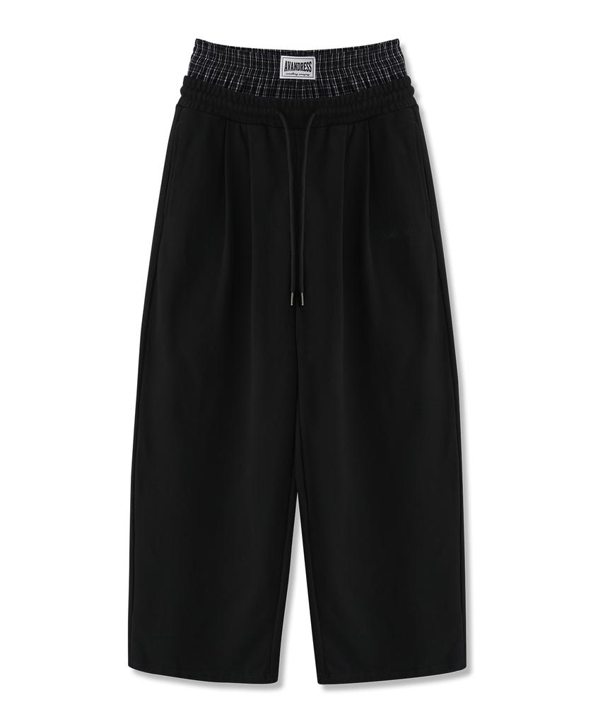 AVANDRESS 88 Double Tuck Relaxed Sagging Pants_3Col