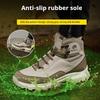 High Top Construction Site Safety Shoes with Steel Toe Anti Smashing Anti Puncture Industrial Boots Iron Work Shoes for Men