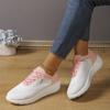 Spring And Autumn Shallow Mouth Round Head Mesh Breathable Casual Shoes For Women Fashion New Comfortable Sports Women'S Shoes