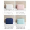 Compact Trash Receptacle with Secure Lid for Desk or Car