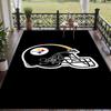 Soft Floor Carpet Pittsburgh Steelers Pattern Area Rug Decorative Mat For Home Room Decoration