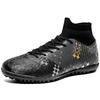 Męskie/damskie błyskawiczne buty piłkarskie w kamuflażu gumowa miękka podeszwa krótkie paznokcie sztuczna murawa młodzieżowe dziecięce buty piłkarskie