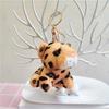 Simulation tiger keychain doll, cute tiger plush toy pendant, leopard doll girl doll gift