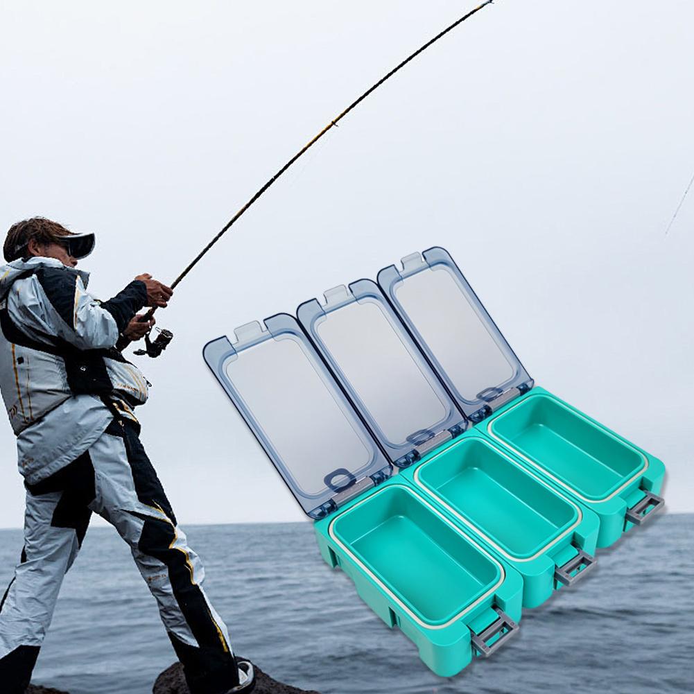 3Pcs Fishing Glow-in-the-dark Toolbox Splicing Fishing Lure Box Fishing Storage Box Fish Hook Hard Bait Container