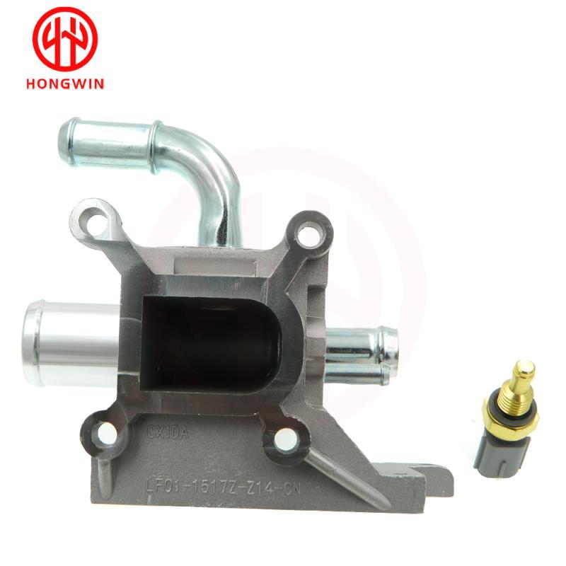 Water Outlet Engine Coolant Thermostat Housing + Sensor For Toma De Agua Ford Ecosport 2004-2012 2.0L  LF01-1517Z-Z14 LF01-1517Z