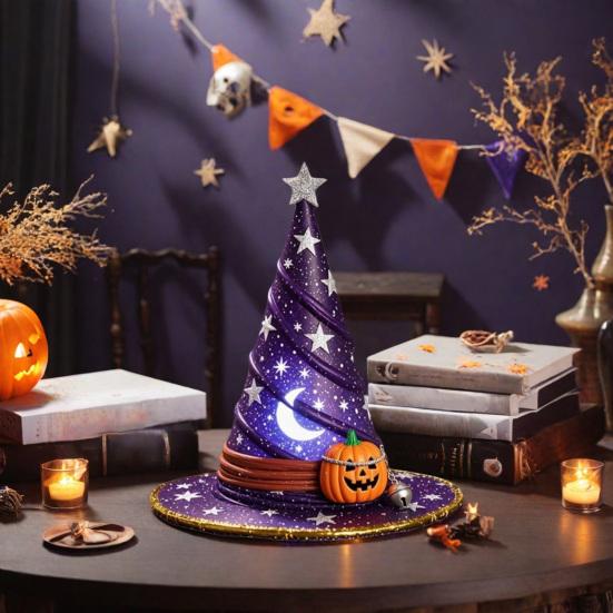 1/3Pcs Witch Hat Night Light LED Halloween Party Decoration Multipurpose Spooky Fun Light-Up Witch Hat Ornament