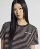 Nyuballanseu Nbneg2W422 / Women Essential Basic Striped Short Sleeve T-Shirt (Brown)