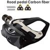 GORIX Carbon Fiber Pedals with Cleats for Road Bicycle Pedals with Bindings (Yellow) GX-R31 Bikes,