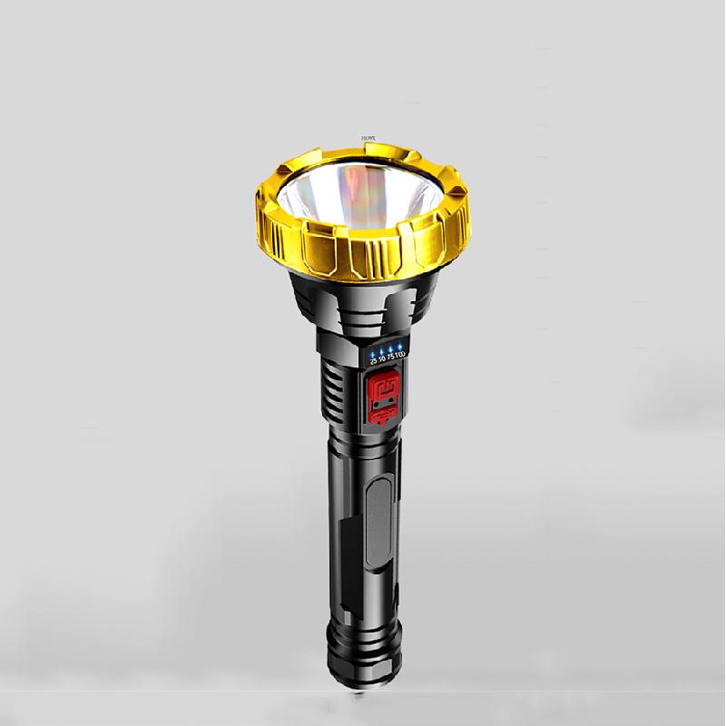 Super Bright Tactical Rechargeable Led Flashlight With Built-In Battery