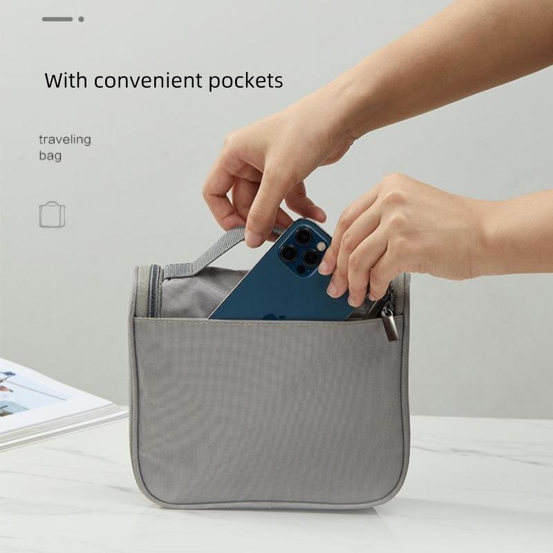 Carabiner Folding Wash Bag Hook Business Travel Toiletries Storage Bag Cosmetic Bag