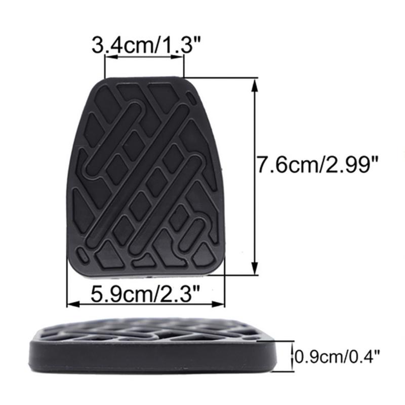 1 Pair Clutch Brake Pedal Rubber Pad Fit for QashqaiJ10 J11  Sport 46531JD00A Auto Brake Clutch Pedal Cover