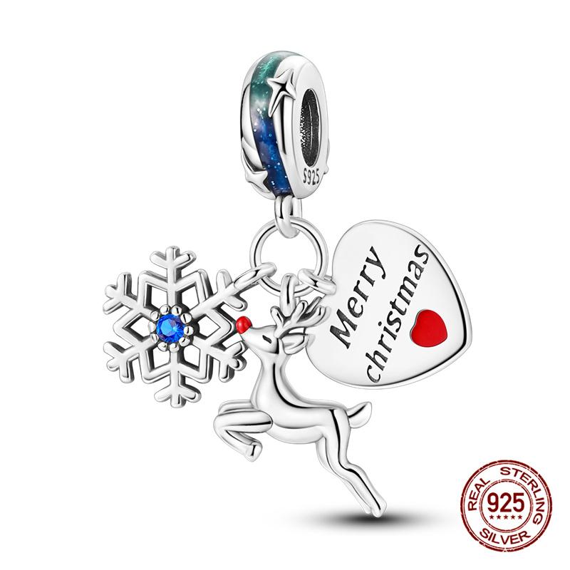 Charms Copper Three-In-One Series Charms Beads Fit 3Mm Original Bracelet Womens Diy Fine Jewelry Gifts