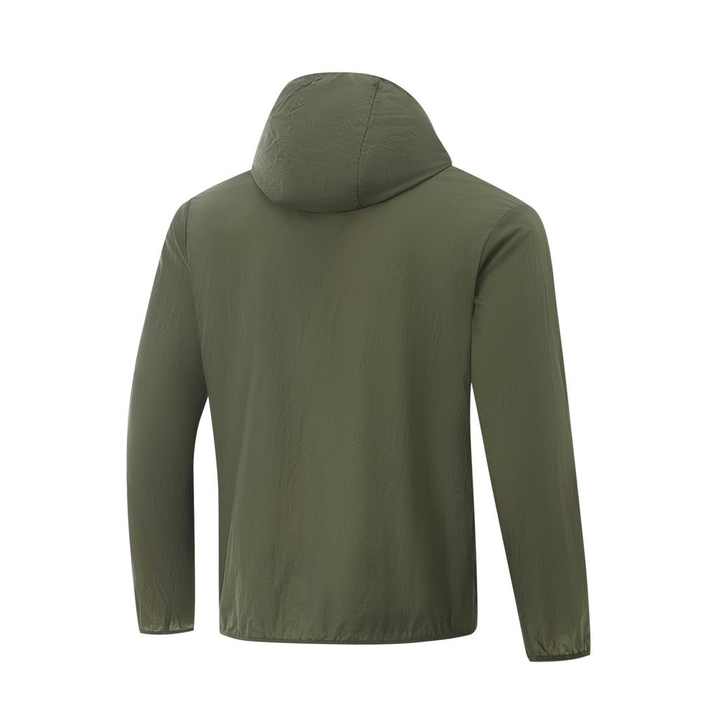 Li Ning Comprehensive Training Series Ice Silk Cool Comfort Sports Windbreaker Men Outerwear Tea-Green AFDV449-8