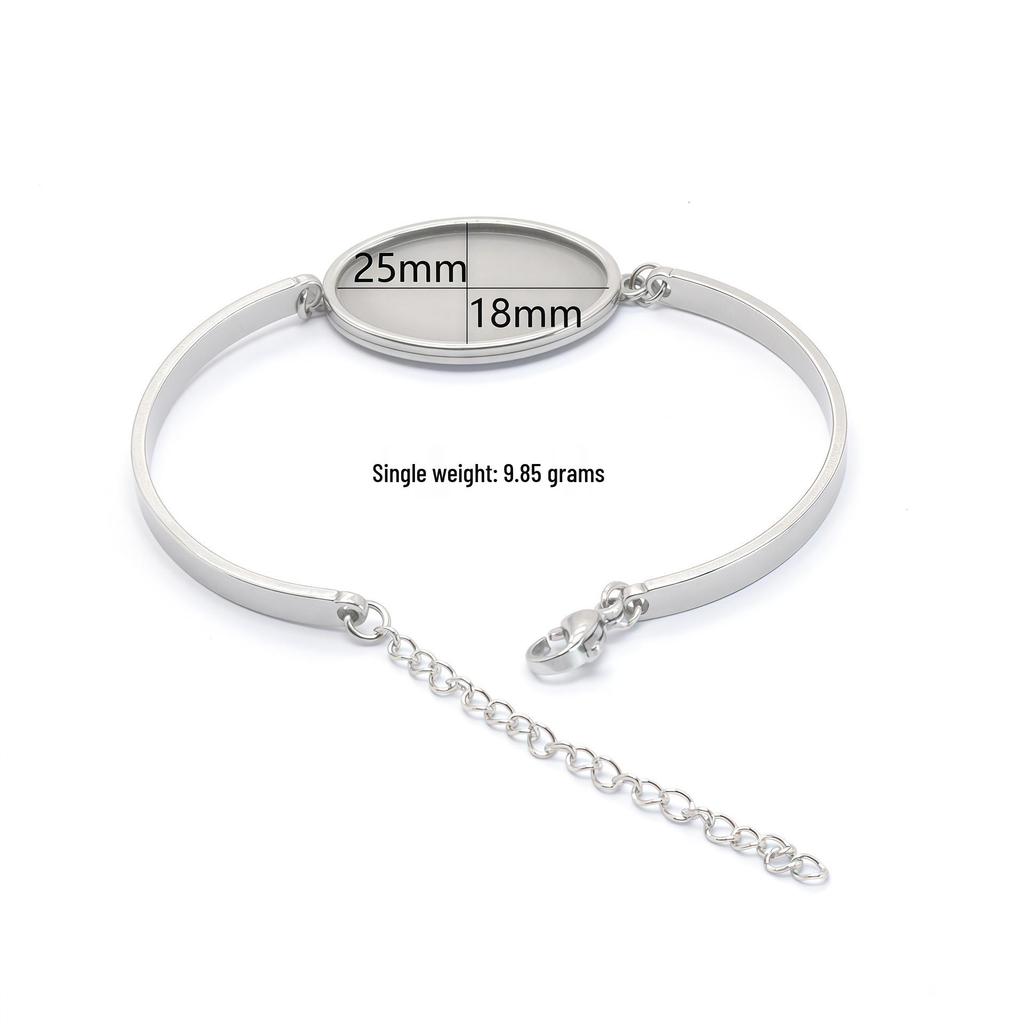 Edelstahl Mode DIY Armband Basis, Schmuckzubehör - Auf Lager