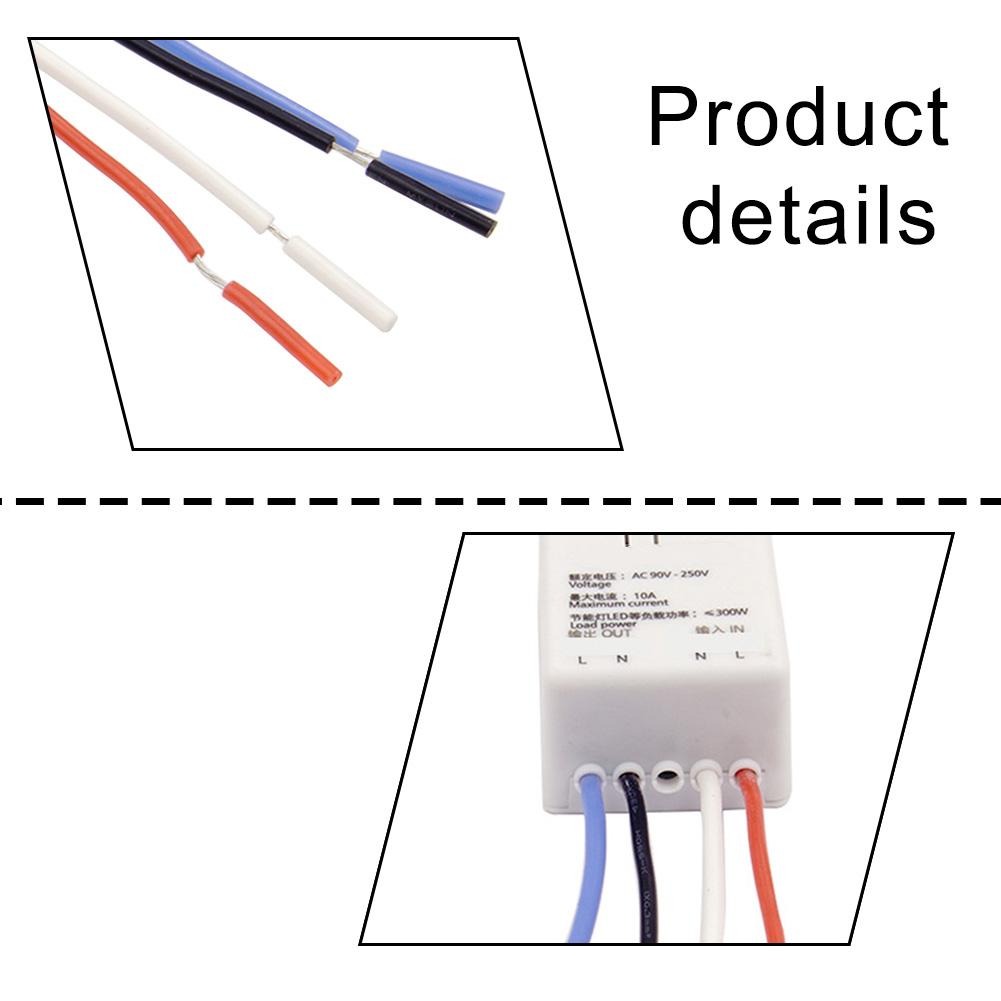 

220V Wireless Remote Control Switch Controller Module Works with AC 90V through 250V Dual Control No Wiring Needed China Mainland