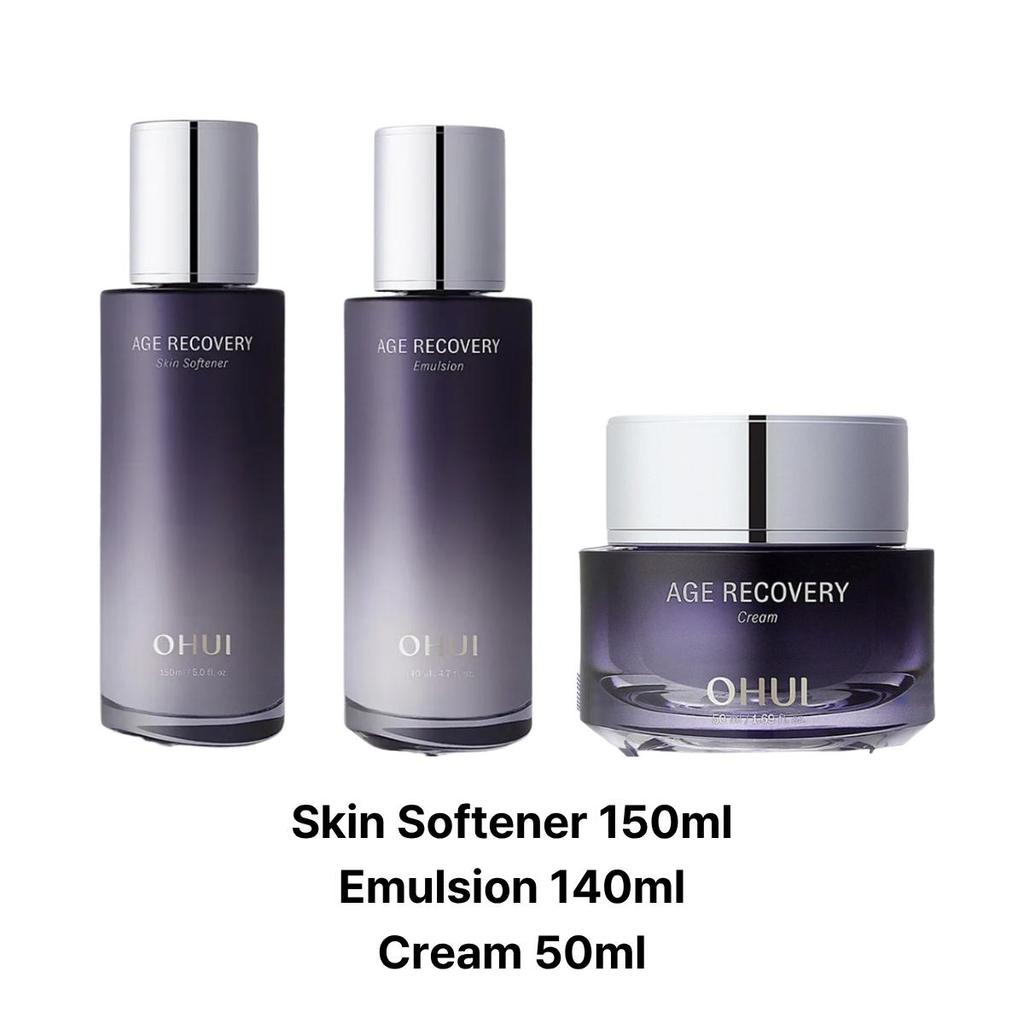 Ohui Age Recovery 3-Item Special Set (Softener 150ml + Emulsion 140ml + Cream 50ml)