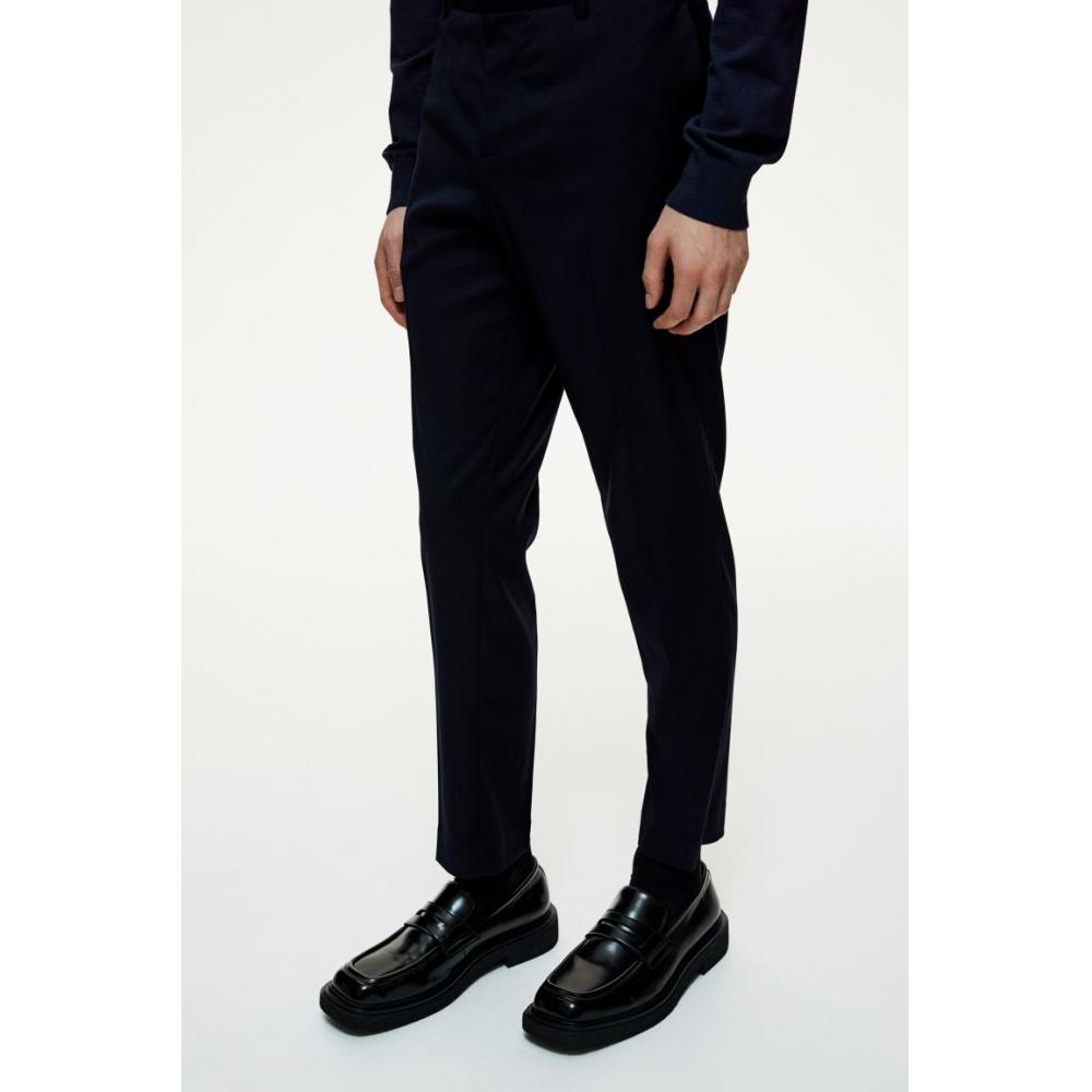 H M Suit Pants sliM Fit Navy Blue