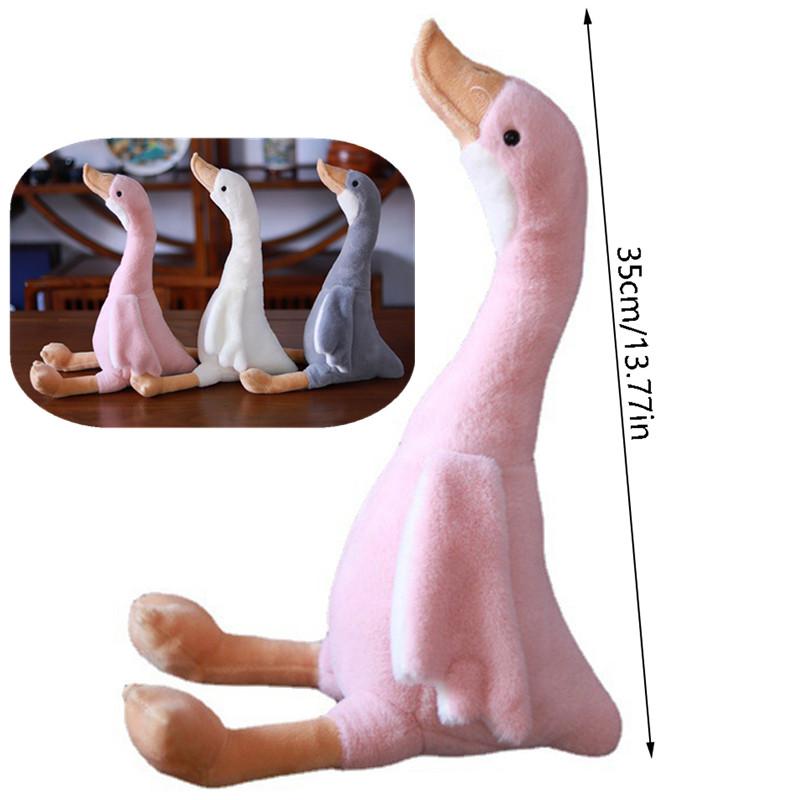 1Pc 35cm Long Neck Goose Stuffed Plush Doll Cute Soft Stuffed Dolls Plushie Animals Toys For Kids Baby Children Birthday Gifts