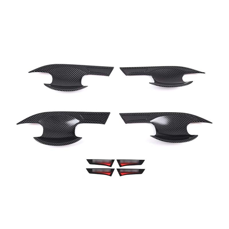 Exterior Door Handle Bowl Cover Trims Door Bowl Protector Sticker Car Accessories For Honda Civic 11th Gen FE  FL1