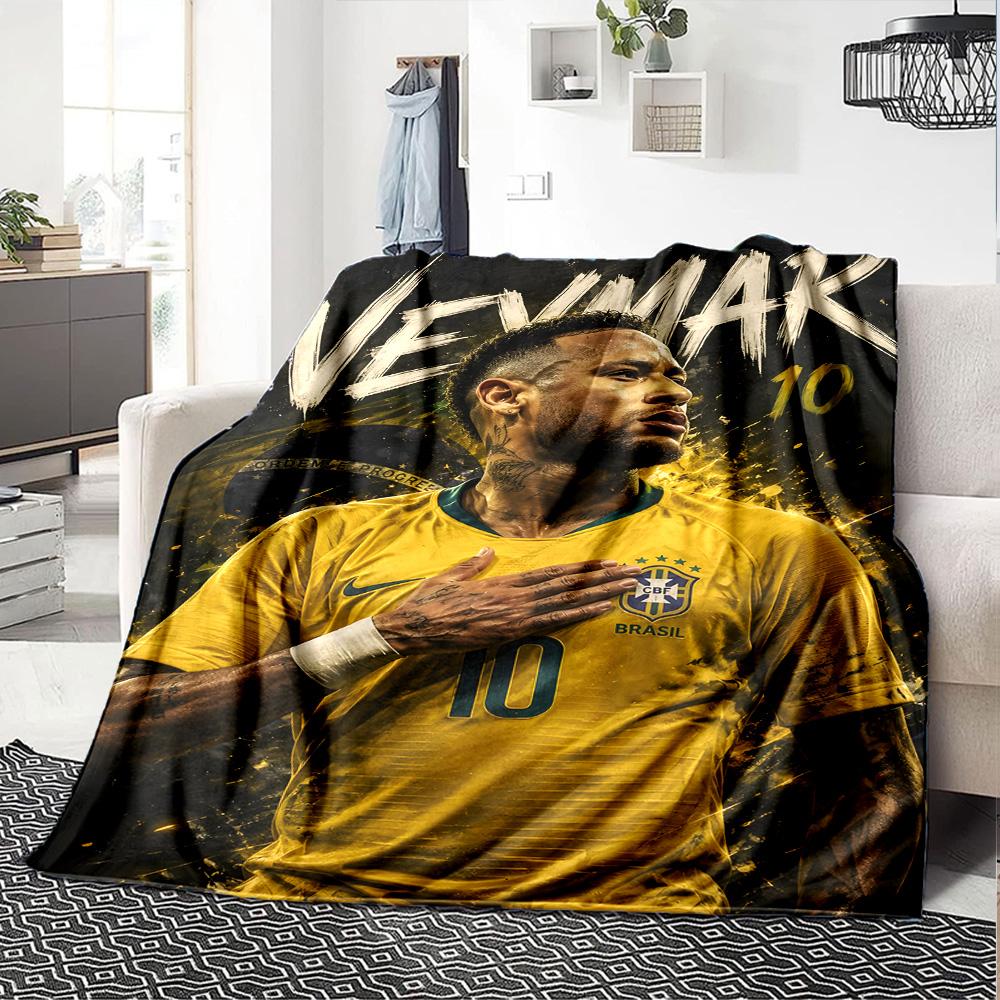 1pc Neymar18 Blanket, Gift, for Men and Women, Soft Blanket, Good for Sofa Bed Couch Travel, Lightweight Flannel Blanket