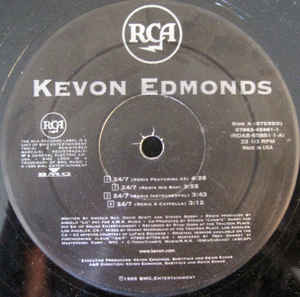 12inch Record KEVON EDMONDS - 24/7 07863658811,RDA RCA 1999 US Rap & Hip-Hop/R&B Used