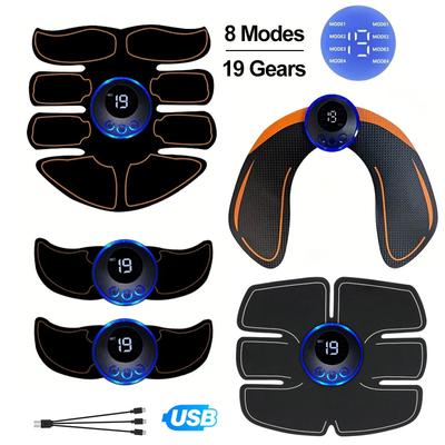 Elektryczny stymulator mięśni EMS Hip Trainer szyi ramię noga stymulator brzucha Toner mięśni Home Fitness wyszczuplający masażer do ciała