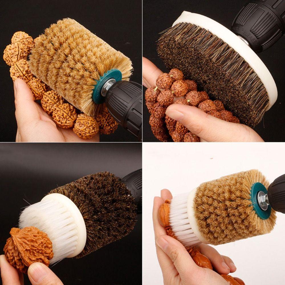 6mm Handle Diameter Circle Brush Bristle Brush Head Bristle Brush  Quick Glue Removal