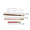 Embroidery Crochet Hooks Craft Tool DIY Non Slip Sewing Professional Ergonomic Wooden Handle Sequin