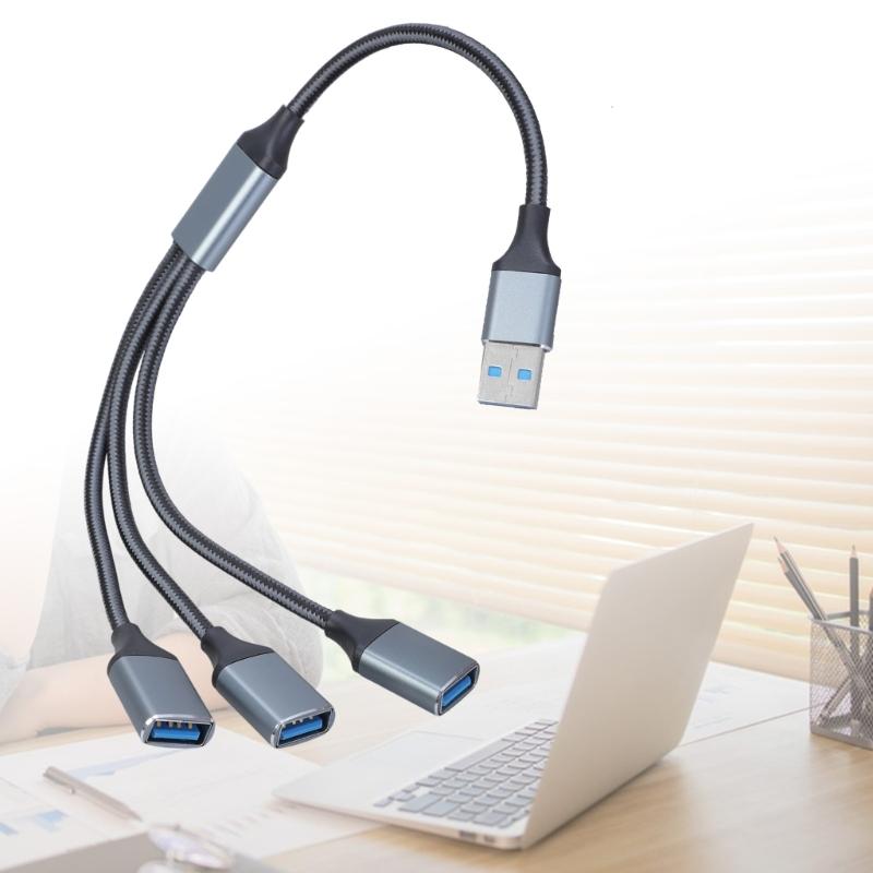 Cavo Sdoppiatore USB USB2.0 Maschio a 3 Porte Femmina Cavo Estensore Multiplo per Porta USB per Trasferimento Dati Ricarica di Alimentazione