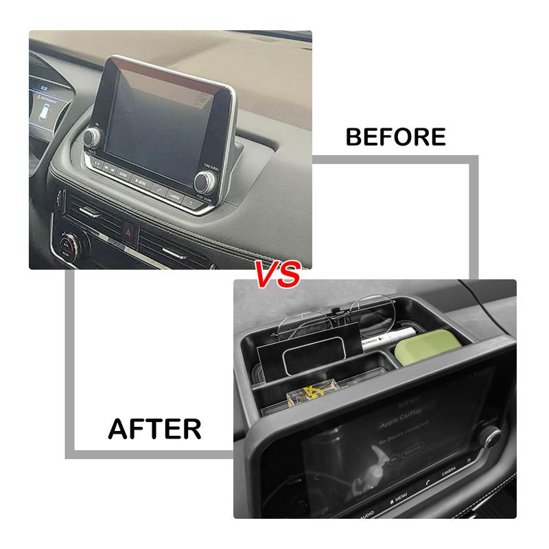 Center Console Dashboard Organizer For -2024 2025 Nissan Rogue S/SV/SL Dashboard Storage Box Tray Interior Car Accessories