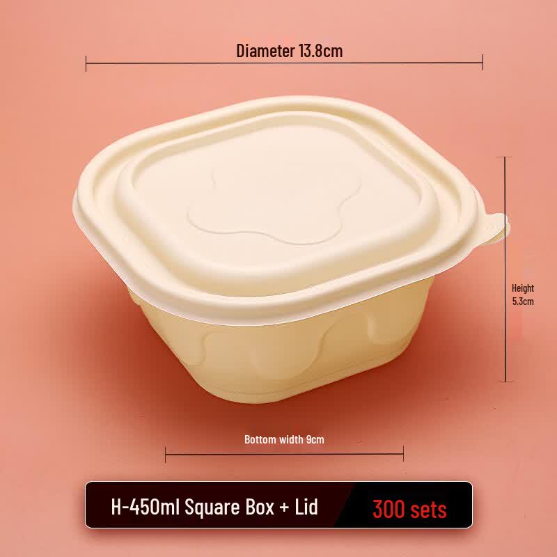 Eco-Friendly Corn Starch Disposable Food Containers