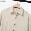 ZANZEA Women Long Sleeve Blouse and Pants Casual Two Piece Suit Sets