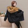 Winter Women's Parka Faux Mink Inner Detachable Short Faux Fur Coat Thick Warm Hooded Parka