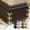 5Pcs Metal Corner Guards, Solid Brass Double-Sided Bumpers, Home Baseboard Angle Protectors, Pure Color Brass Skating Corners