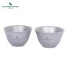 Pure Titanium Double-Wall Teacup 35ml Mini Gong Dao Cup Heat-Resistant Travel Tea Modern Minimalist Design