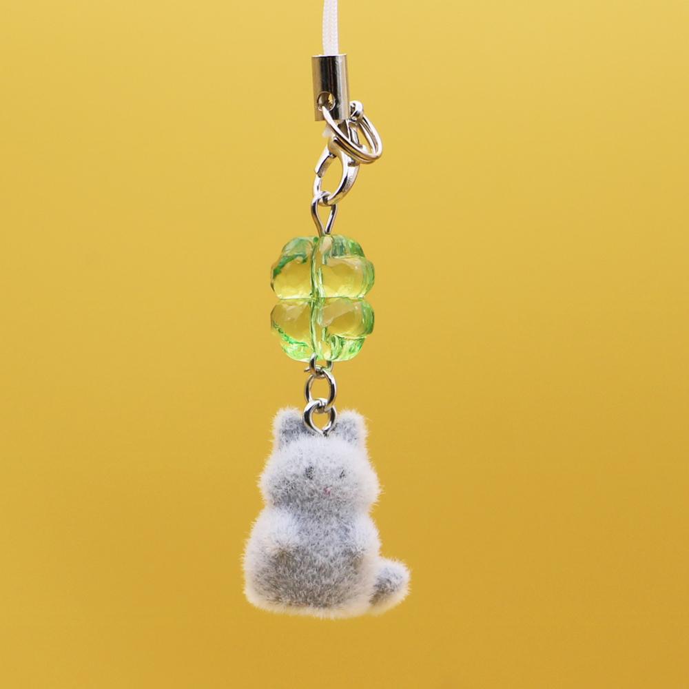 Adorable Felt Animal Keychains Cute Frog Dog Cat Penguin Elephant Plush Phone Charm Strap Cellphone Lanyard Bag Camera Pendant Other