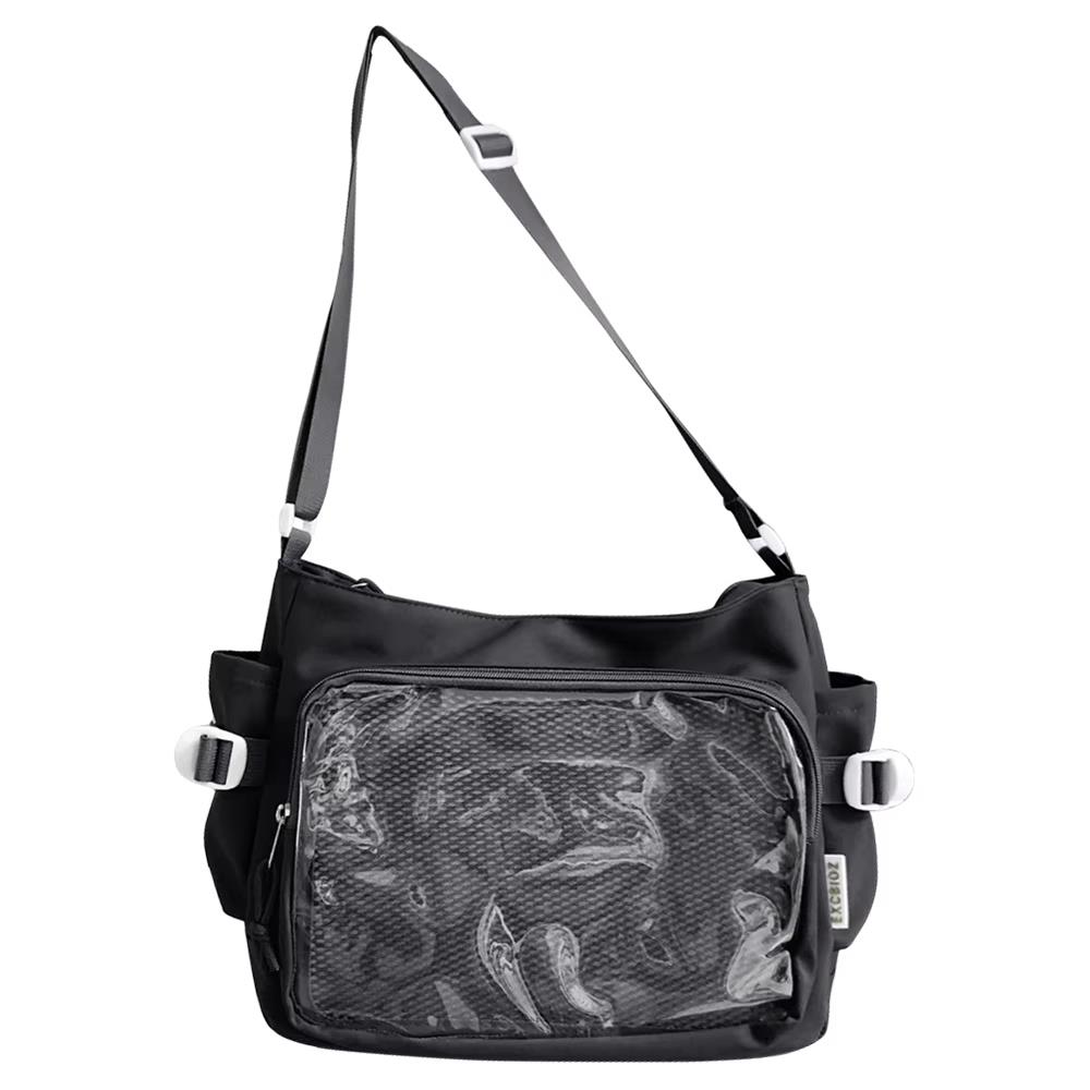 HOT Fashion Japanese Style Transparent Itabag One-shoulder Crossbody Postman Bags Japanese Designer Preppy Handbag Purse 2025