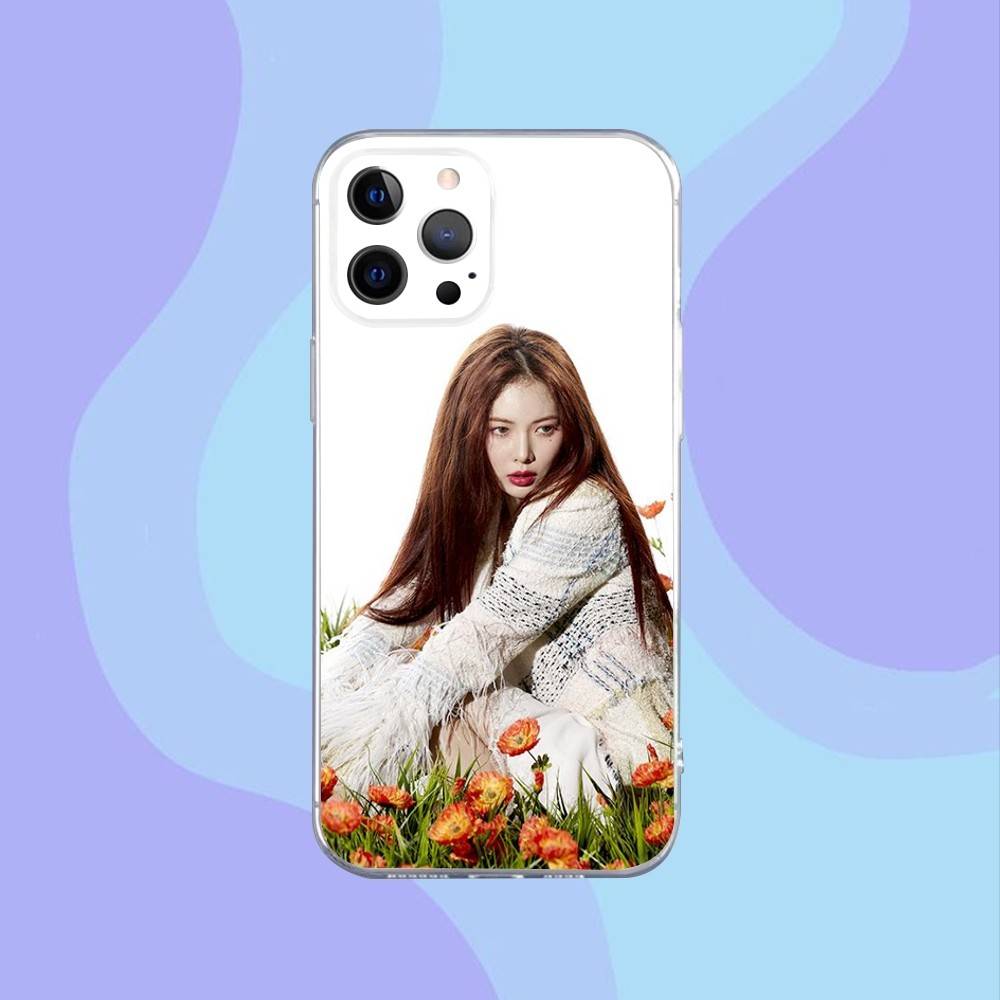 

Чехол для телефона певицы Ким ХёнА Для iPhone 16,15,14,13,12,11 Pro,Max,Plus,X,XS,XR,SE,Mini Прозрачный Силиконовый Мягкий iPhone14