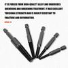 5Pcs High Strength Broken Bolt Extractors Set With Reverse Thread Design Screw Removers For Stuck Rusty Screws Removal