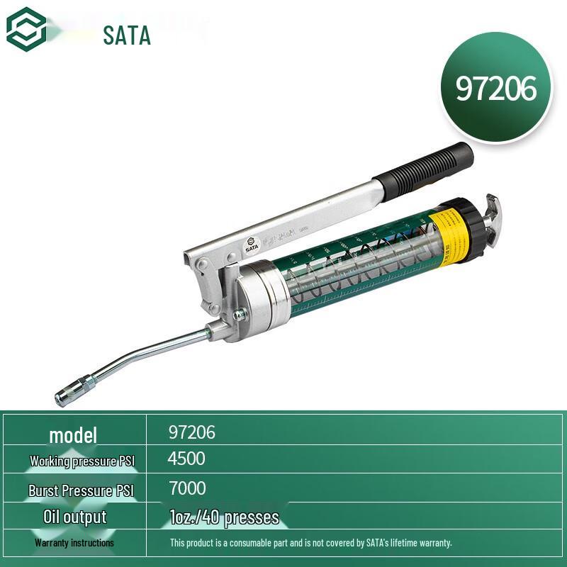 SATA 97206 Transparent Tube Grease Gun 400cc