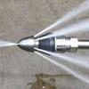 Metalen 1/4" Snelkoppeling Hogedrukreiniger 6-Jets Mondstuk Universele Wasmachine Afvoerpijp Baggeren Reinigingsmondstuk