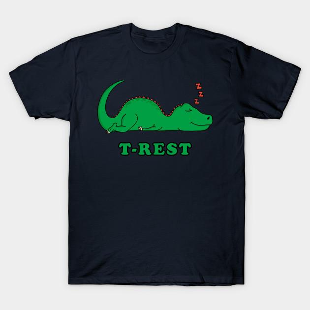 Men Black Print T-shirt Dinosaur T-Rest No-Cut Transfer Paper Print Cotton Tshirt S