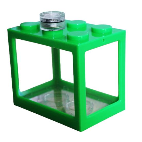 

Прозрачный аквариум, энергосберегающий акриловый светодиодный светильник, набор для аквариума для декора комнаты 1 зелёный